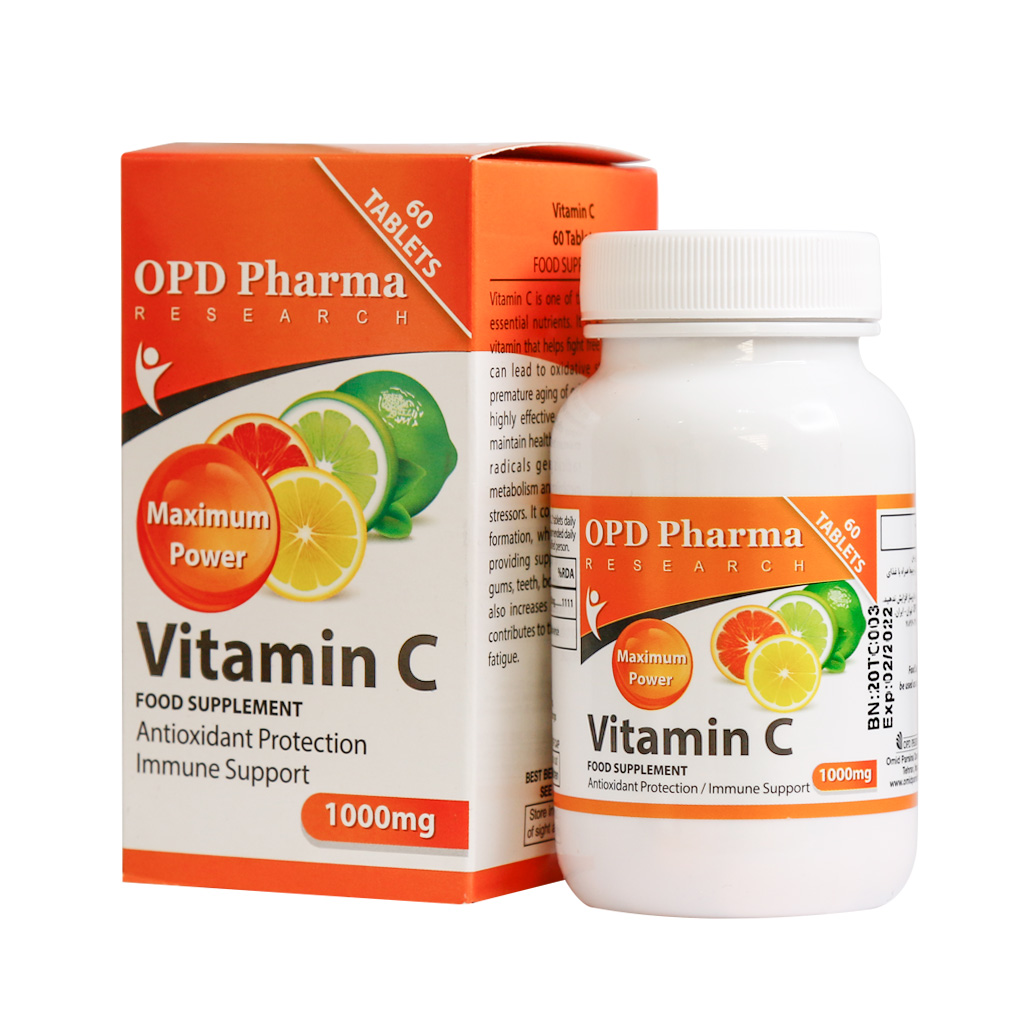 OPD-Pharma-Vitamin-C-1000-mg-Maximum-Power-30-Caps_0 قرص ویتامین C 1000 میلی گرم او پی دی فارما