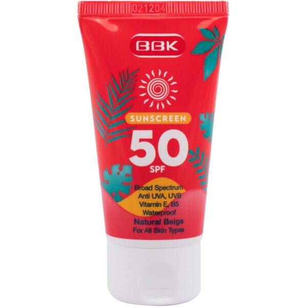 کرم ضد آفتاب ببک با SPF 50 - بدون رنگ